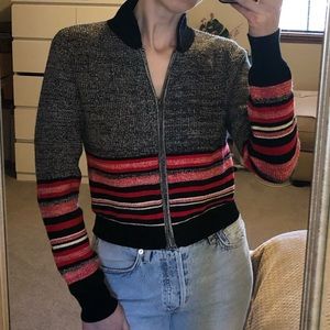 BDG Black and Red Striped Sweater